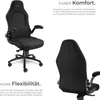 tectake® Bürostuhl Springsteen ergonomische Form 360° Produktbild-Vorschau 3