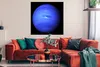 MuchoWow® Poster Neptun - Weltraum - Blau 100x100 cm - Produktbild-Vorschau 2