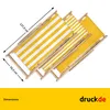 Chaise longue - rayée étroite - jaune - pliable - en bois Voir les images du produit 3