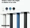HOLZBRINK Gambe per tavolo 72 cm in metallo blu cenere Anteprima dell’immagine prodotto 4