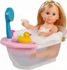 A doll is taking a bath with a rubber duck and a shower head. Anteprima dell’immagine prodotto