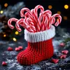 24x Zuckerstangen essbar - Geschmack: Erdbeere - Weihnachts Produktbild-Vorschau 6