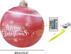 Décor de boule de Noël en PVC à gonfler, alimenté par LED, Voir les images du produit 2