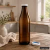 Milchflasche 1 Liter Glasflasche braun mit 9 Flaschen & 18 Produktbild-Vorschau 5