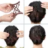 4 Stück dehnbare Haarspange mit Doppelkamm, verstellbarer Produktbild-Vorschau 4