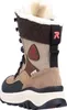 A single winter boot is shown from the back, isolated on a white background. Anteprima dell’immagine prodotto