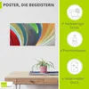 ARTland Poster Windwellen III Größe: 150x75 cm Produktbild-Vorschau 2