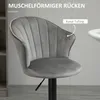 HOMCOM 2er-Set Barhocker Barstühle mit Lehne drehbar Produktbild-Vorschau 6