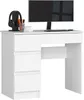 PC-Schreibtisch AKORD A7 links in der Farbe Weiß mit B90 x Produktbild-Vorschau 1