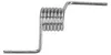 A metal spring with two arms, against a white background. Produktbild-Vorschau
