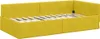 vidaXL Cadre de lit d'angle avec tête de lit jaune 90 cm x Voir les images du produit 4