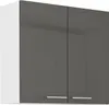 Armoire de cuisine supérieure LAJLA – largeur 80 cm, gris / Voir les images du produit 1