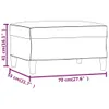 vidaXL Tabouret de pied gris foncé 70x55x41 cm Tissu Voir les images du produit 7