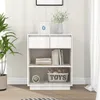 vidaXL Mobile laterale bianco 60x34x75 cm in legno di pino Anteprima dell’immagine prodotto 1