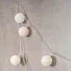 LED Lichterkette Baumwolle Balls Beige Rosa Weiss Produktbild-Vorschau 5