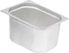 An empty, clean, stainless steel food pan. Náhled obrázku produktu