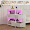 Table de chevet UnboxG 58 x 28 x 60,5 cm, blanche, 4 Voir les images du produit 7
