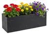 HowHomely | Blumentöpf - Blumenkübel - schwarz - 90 x 30 x Produktbild-Vorschau 5