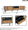 TV-Schrank 180 cm, modernes Lowboard mit 2 Türen, 1 Produktbild-Vorschau 7
