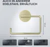 Toiletrolhalter aus Edelstahl, goud, ohne Bohren, Produktbild-Vorschau 3