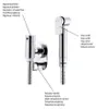 Sapho Ventil für WC-Handbrausen, Schlauch 120cm, Chrom Produktbild-Vorschau 4