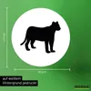 Huuraa Aufkleber Panther Silhouette 10cm rund Sticker Produktbild-Vorschau 3