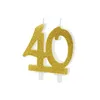 Złota świeczka urodzinowa "50" - idealny dodatek do Podgląd zdjęcia produktu 9