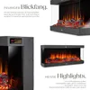 Elektro-Wandkamin Luciano, 2 Heizstufen, Flammeneffekt, App Produktbild-Vorschau 3