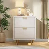Nachtschrank 2er set, Beistelltisch weiss mit 2 Produktbild-Vorschau 8