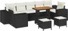 Garten-Sofa-Set 10 pcs Schwarz Poly-Rattan Produktbild-Vorschau 1
