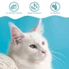 A close-up of a white cat with icons and text above it. Produktbild-Vorschau