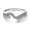PandoraRing Sparkling Asymmetric Wave 192543C01 Silber 925 Produktbild-Vorschau 5