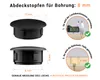 Blindstopfen für Bohrung 8 mm Schwarz 25 Stück Produktbild-Vorschau 2