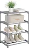 WOLTU Schuhregal schmal 4 Ebenen, Metall, für 8 Paar Produktbild-Vorschau 1