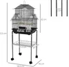PawHut Cage à oiseaux sur pied, volière sur roulettes avec Voir les images du produit 5