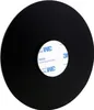 A round, black cosmetic mirror with a 3M adhesive pad on the back, shown against a white background. Produktbild-Vorschau