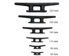 Klampe, Festmacherklampe, Belegklampe 60 mm, schwarz Produktbild-Vorschau 1