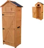 Relaxdays Gartenschrank, Holz, wetterfestes Dach, 3 Produktbild-Vorschau 1