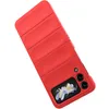A red phone case for a Samsung Galaxy Z Flip 4 5G is shown against a white background. Produktbild-Vorschau