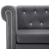 vidaXL 3-osobowa sofa Chesterfield w aksamitnym obiciu Podgląd zdjęcia produktu 4