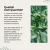 "Qualität statt Quantität": Sorgfältig ausgewählte, reine Rohstoffe für das allgemeine Wohlbefinden. Voir les images du produit