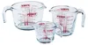 Conjunto de 3 vasos medidores de vidrio Pyrex: 0,25 l, 0,5 Vista previa de la imagen del producto 3