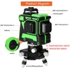 Lasermessgerät 3D Laser Level 12 Lines Grünes 360º Produktbild-Vorschau 4