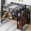 Flieks Etagenbett Metallbett 140x200cm mit TV-Ständer und Produktbild-Vorschau 3
