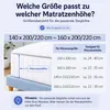 Buymax XL Spannbettlaken 140x200 bis 160x220 cm Sand – Produktbild-Vorschau 4