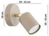 KAR-LIGHTING Wandleuchte 1-flammig Beige / Ecru, Metall – Produktbild-Vorschau 7