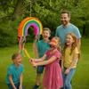 Relaxdays Pinata arcobaleno, con bastone e maschera, pinata Anteprima dell’immagine prodotto 3