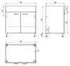 Unterschrank für Ausgussbecken 78x70x48 cm, weiss Produktbild-Vorschau 4