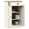 vidaXL Schuhschrank VIGO Weiß 60x35x96 cm Massivholz Kiefer Produktbild-Vorschau 3