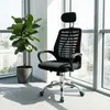 An office chair is placed next to a potted plant in a room with large windows. Produktbild-Vorschau